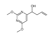 2,4-dimethoxy-6-(1-hydroxybut-3-en-1-yl)pyrimidine结构式