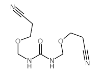 1,3-bis(2-cyanoethoxymethyl)urea Structure