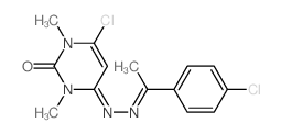 2,4(1H,3H)-Pyrimidinedione,6-chloro-1,3-dimethyl-, 4-[2-[1-(4-chlorophenyl)ethylidene]hydrazone] picture