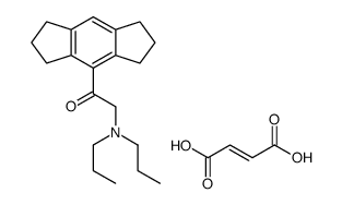 [2-(1,2,3,5,6,7-hexahydro-s-indacen-4-yl)-2-oxoethyl]-dipropylazanium,(Z)-4-hydroxy-4-oxobut-2-enoate Structure