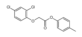 (4-methylphenyl) 2-(2,4-dichlorophenoxy)acetate结构式