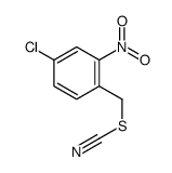 (4-chloro-2-nitrophenyl)methyl thiocyanate结构式