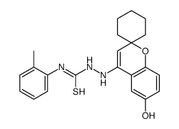 1-[(6-hydroxyspiro[chromene-2,1'-cyclohexane]-4-yl)amino]-3-(2-methylphenyl)thiourea结构式