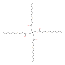 2,2-bis[[3-(hexylthio)-1-oxopropoxy]methyl]propane-1,3-diyl bis[3-(hexylthio)propionate] Structure
