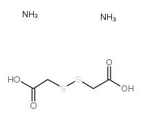 2,2'-Dithiobisacetic acid diammonium salt structure