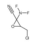 3-(chloromethyl)-2-(difluoroamino)oxirane-2-carbonitrile Structure