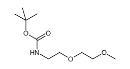 Carbamic acid, [2-(2-methoxyethoxy)ethyl]-, 1,1-dimethylethyl ester (9CI)结构式