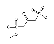 2-Oxopropane-1,3-disulfonic acid dimethyl ester Structure
