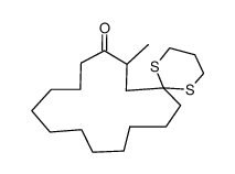 8-methyl-1,5-dithiaspiro[5.14]icosan-9-one结构式