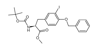 Boc-3-iodo-L-Tyr(Bn)-OMe Structure