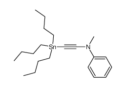 N-Methyl-N-[(tributylstannyl)ethinyl]anilin结构式