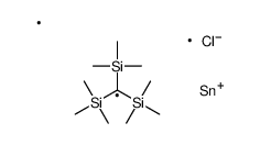 [[chloro(dimethyl)stannyl]-bis(trimethylsilyl)methyl]-trimethylsilane结构式