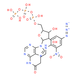 N-4-azido-2-nitrophenyl-gamma-aminobutyryl-ATP结构式
