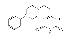 2-N-methyl-6-[2-(4-phenylpiperazin-1-yl)ethyl]-1,3,5-triazine-2,4-diamine结构式