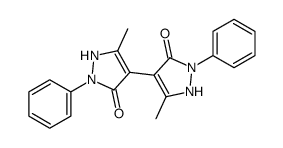 5,5'-dimethyl-2,2'-diphenyl-1,2,1',2'-tetrahydro-[4,4']bipyrazolyl-3,3'-dione Structure