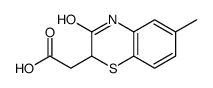 2-(6-methyl-3-oxo-4H-1,4-benzothiazin-2-yl)acetic acid Structure