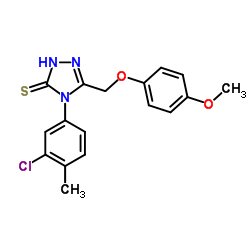 4-(3-chloro-4-methylphenyl)-5-[(4-methoxyphenoxy)methyl]-4H-1,2,4-triazole-3-thiol picture