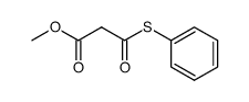 methyl [(phenylthio)carbonyl]acetate Structure