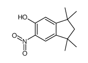 1,1,3,3-tetramethyl-6-nitroindan-5-ol结构式