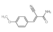 2-Propenamide,2-cyano-3-(4-methoxyphenyl)-结构式