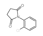 2,5-Pyrrolidinedione,1-(2-chlorophenyl)- Structure