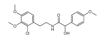 N-(2-chloro-3,4-dimethoxyphenylethyl)-4-methoxymandelamide结构式