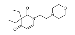 3,3-diethyl-1-(2-morpholin-4-ylethyl)pyridine-2,4-dione结构式