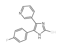 5-(4-氟苯基)-4-吡啶-3-基-1H-咪唑-2-硫醇结构式