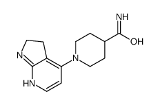 4-Piperidinecarboxamide,N-(2,3-dihydro-1H-pyrrolo[2,3-b]pyridin-4-yl)-(9CI) structure
