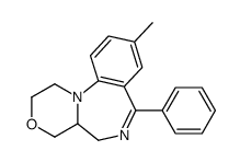 9-methyl-7-phenyl-2,4,4a,5-tetrahydro-1H-[1,4]oxazino[4,3-a][1,4]benzodiazepine Structure