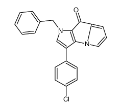 1-benzyl-3-(4-chlorophenyl)pyrrolo[2,3-b]pyrrolizin-8-one结构式