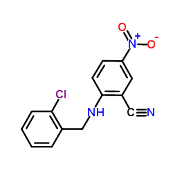2-(2-Chloro-benzylamino)-5-nitro-benzonitrile structure