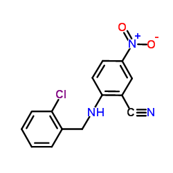 2-(2-Chloro-benzylamino)-5-nitro-benzonitrile结构式