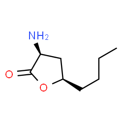 2(3H)-Furanone, 3-amino-5-butyldihydro-, (3S,5R)- (9CI) Structure