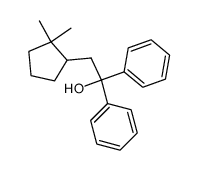 1,1-diphenyl-2-(2,2-dimethylcyclopentyl)ethanol Structure