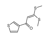 3,3-bis(methylsulfanyl)-1-thiophen-3-ylprop-2-en-1-one结构式