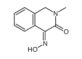 (E)-4-(hydroxyimino)-2-methyl-1,4-dihydro-3(2H)-isoquinolinone结构式