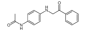 acetic acid-(4-phenacylamino-anilide)结构式