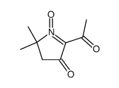 3H-Pyrrol-3-one, 2-acetyl-4,5-dihydro-5,5-dimethyl-, 1-oxide (9CI) Structure