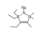 4,5,5-triethyl-2,5-dihydro-2,2,3-trimethyl-1-sodio-1,2,5-azoniasilaboratol结构式
