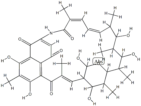 34a-Hydroxyrifamycin Z结构式