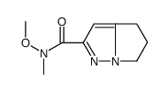 N-methoxy-N-methyl-5,6-dihydro-4H-pyrrolo[1,2-b]pyrazole-2-carboxamide Structure