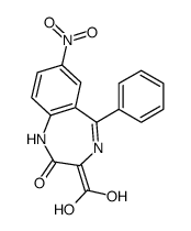 3-(dihydroxymethylidene)-7-nitro-5-phenyl-1H-1,4-benzodiazepin-2-one结构式