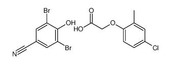 2-(4-chloro-2-methylphenoxy)acetic acid,3,5-dibromo-4-hydroxybenzonitrile Structure