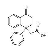 4-Phenyl-4-(carboxy-methyl)-1-tetralon结构式