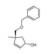 2-Cyclopenten-1-ol,4-methyl-4-[(phenylmethoxy)methyl]-,(1S,4S)-(9CI)结构式