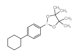 2-(4-Cyclohexylphenyl)-4,4,5,5-tetramethyl-1,3,2-dioxaborolane Structure