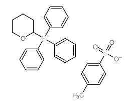 4-methylbenzenesulfonic acid; oxan-2-yl-triphenyl-phosphanium Structure