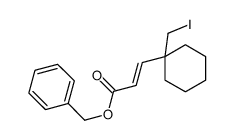 benzyl 3-[1-(iodomethyl)cyclohexyl]prop-2-enoate Structure