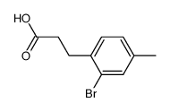 3-(2-Brom-4-methyl-phenyl)-propionsaeure Structure